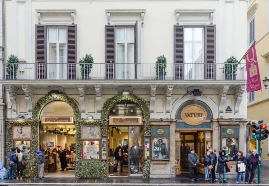 Last-minute shopping in Rome