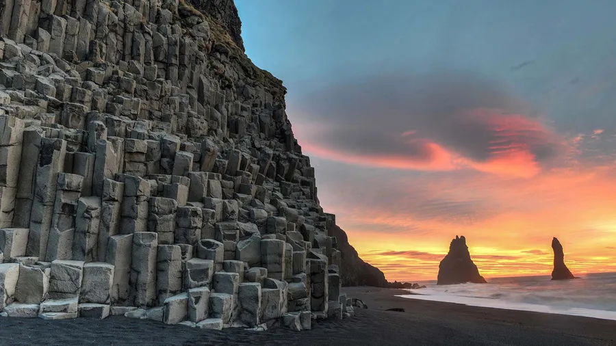 Reynisfjara Basalt Columns at Vik