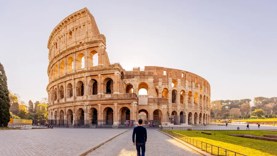 Roman Edifice with Mosaic