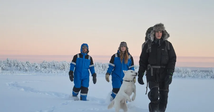 Snowshoe walk at Kiruna