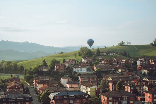 Barolo Wine Region Vineyards