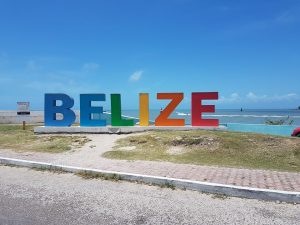 Belize Sign Monument