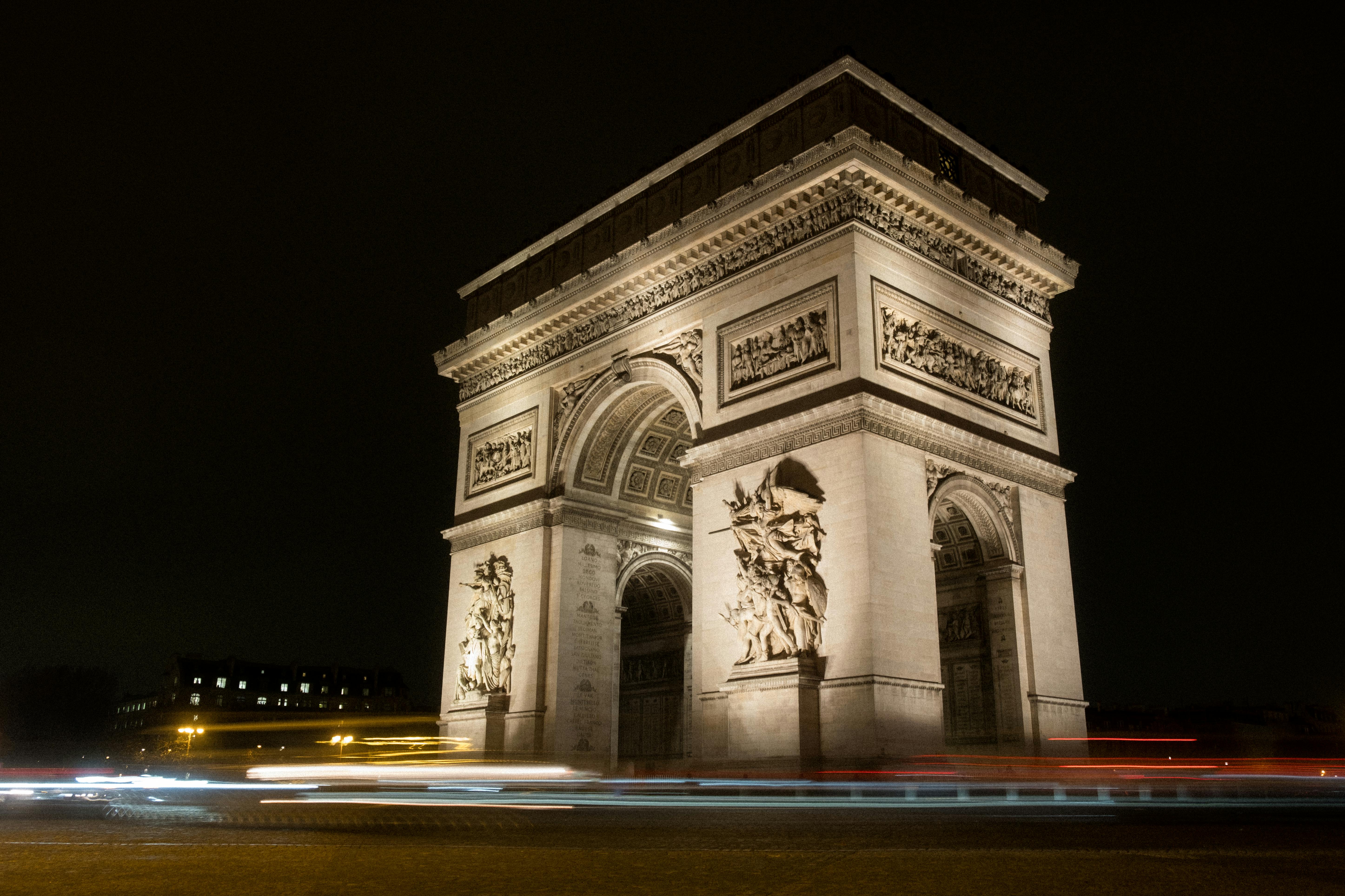 Champs-Élysées and Arc de Triomphe