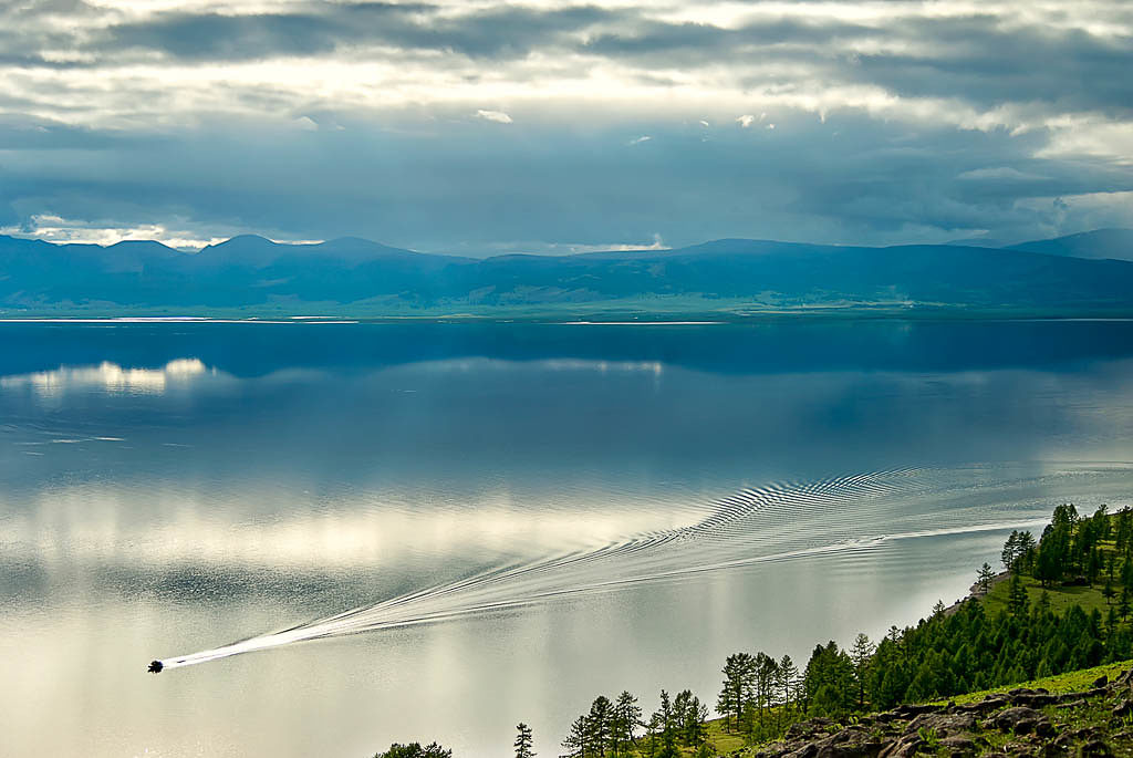 Enjoy a boat ride on the lake