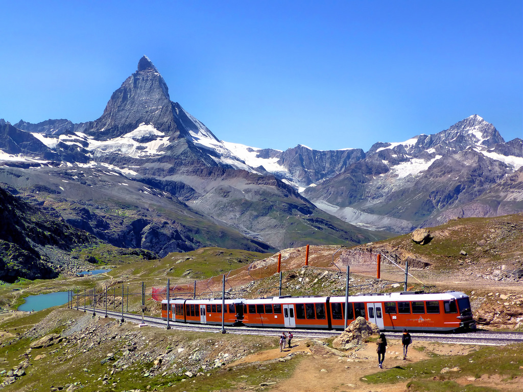 Gornergrat Railway at Zermatt, Switzerland