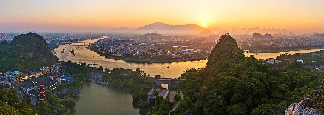 Guilin Folded Brocade Hill Park