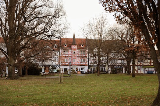 Half-timbered houses in the old town