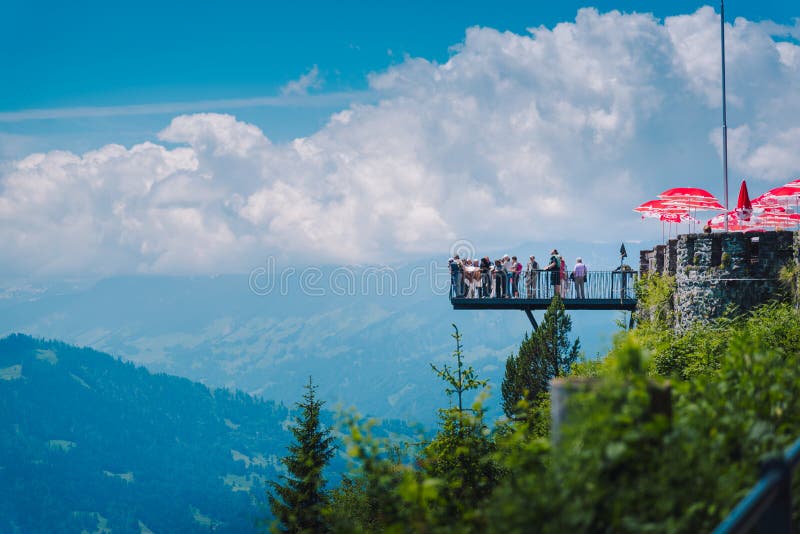 Harder Kulm viewpoint at Interlaken, Switzerland