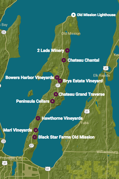 Old Mission Peninsula Wine Trail