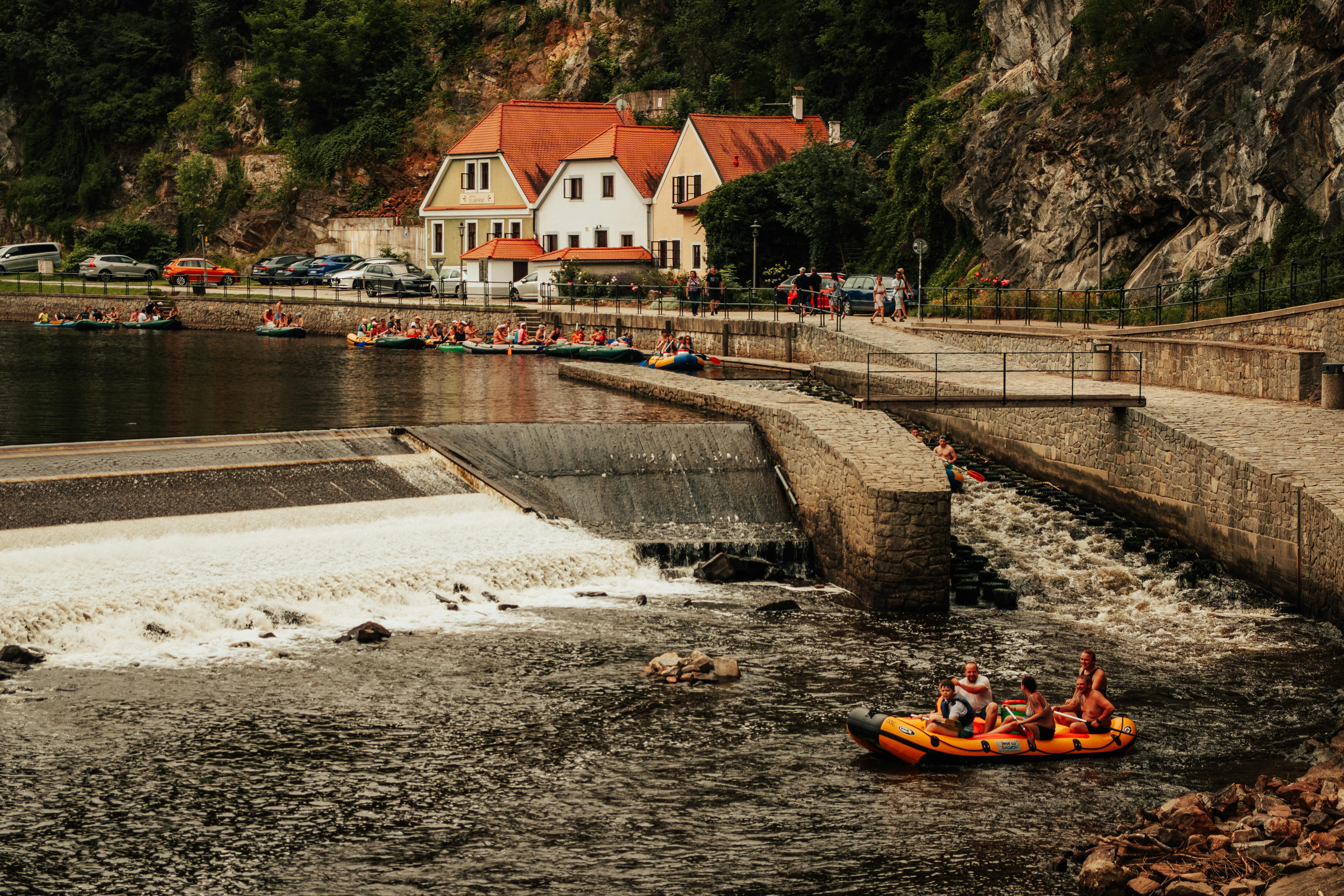 Rafting on the Vltava River