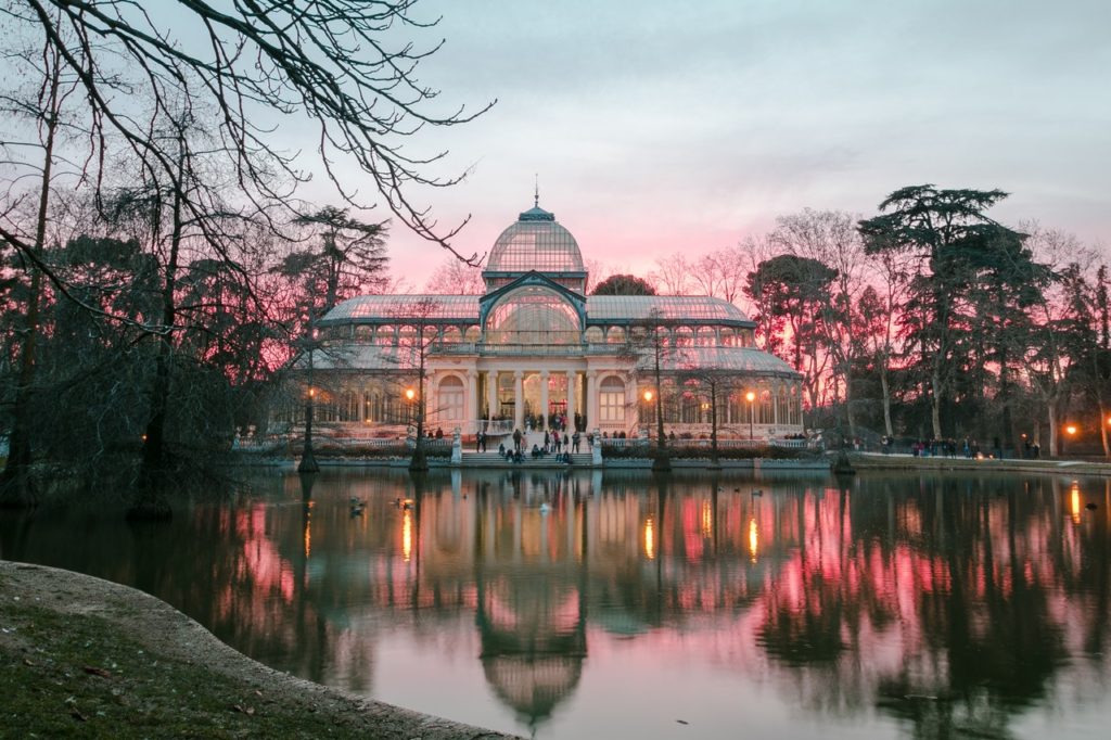 Retiro Park at Madrid, Spain