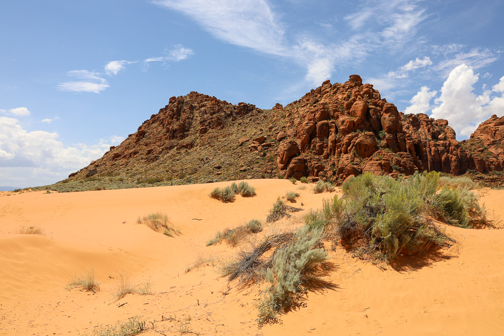 Sand Dunes in Snow Canyon