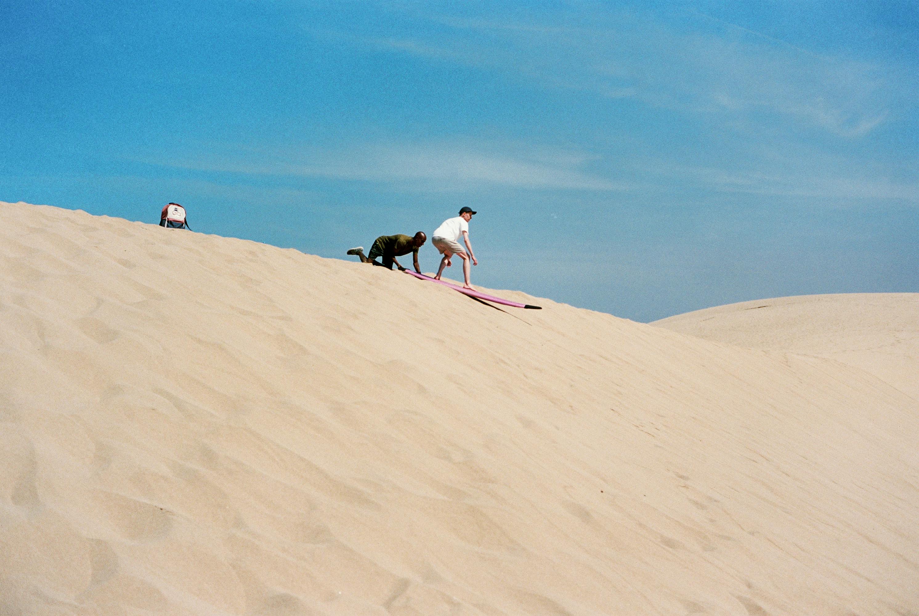 Sandboarding in the Dunes