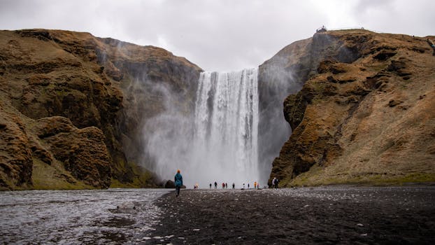 Skógafoss Waterfall