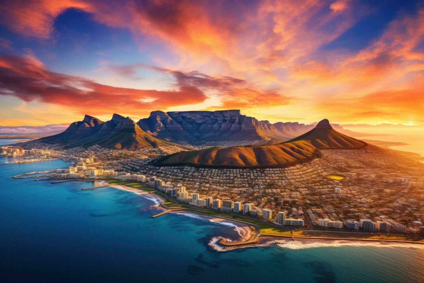 Table Mountain at Cape Town, South Africa