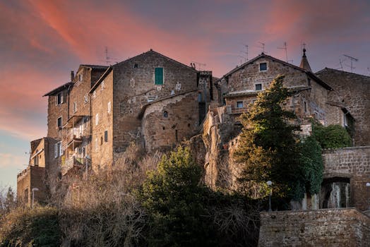 Viewpoint of Calcata Vecchia